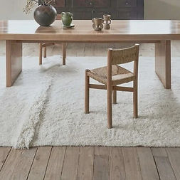 healthier homes - snow tundra washable wool rug