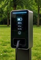 glass car charger EVC charger