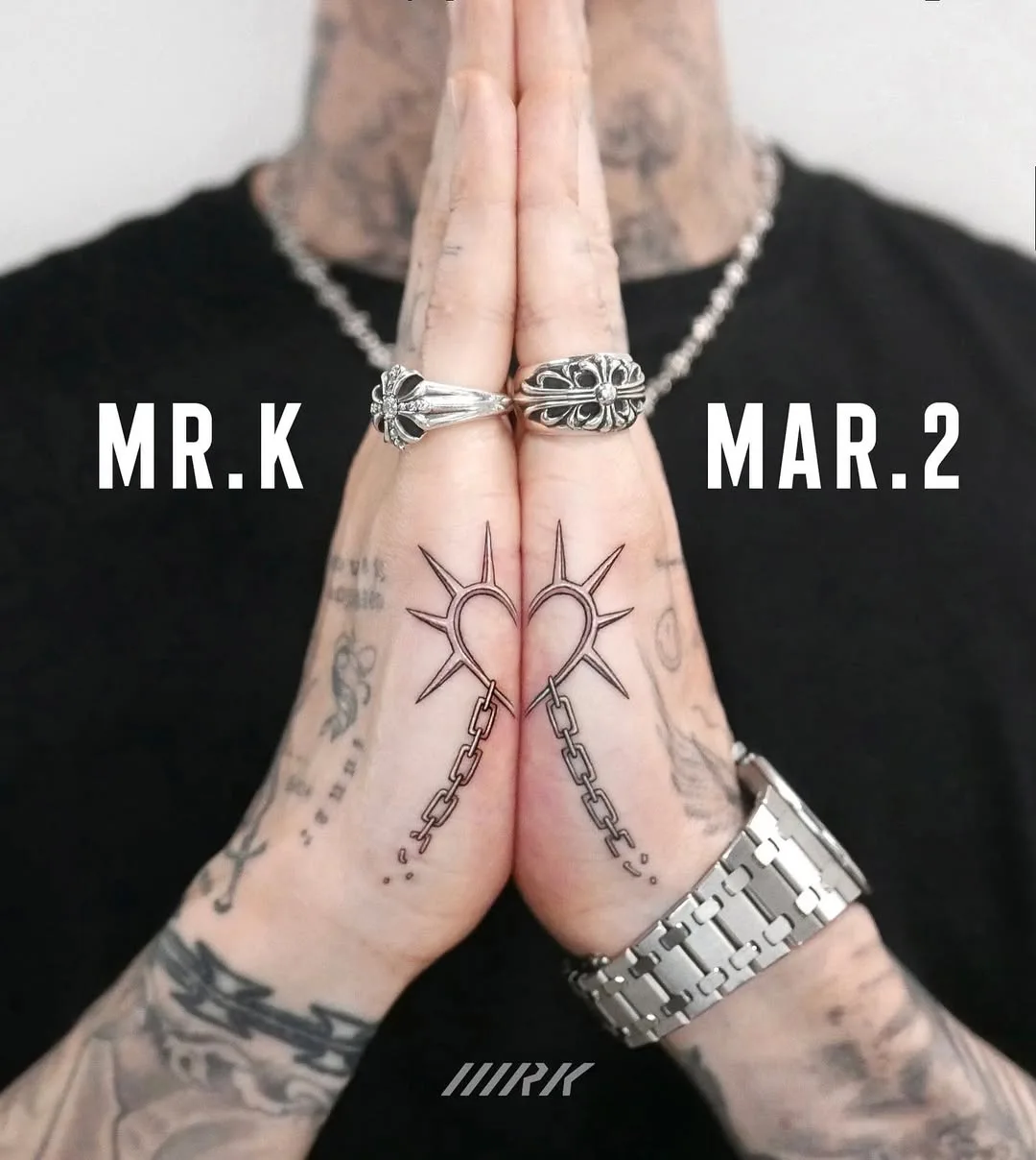 Mr. K guest artist poster. Seoul Ink Tattoo flash event March 2 fine line hand tattoo Gangnam