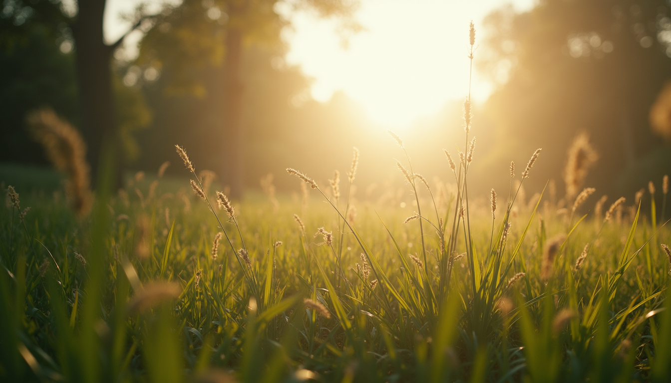 Eye-level view of a calming nature scene