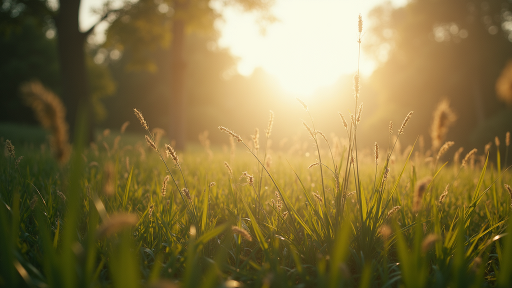 Eye-level view of a calming nature scene