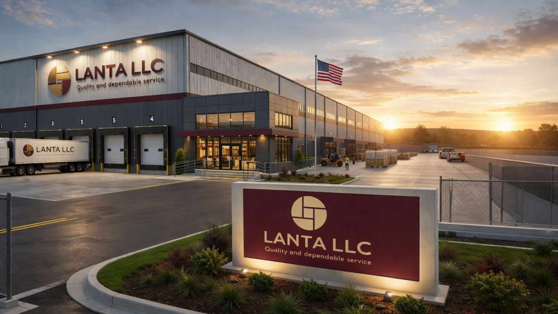 Lanta LLC branded distribution facility in Glen Burnie, Maryland