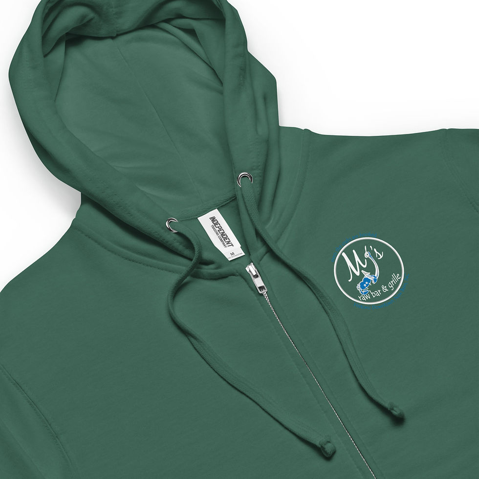 Thumbnail: Unisex fleece zip up hoodie