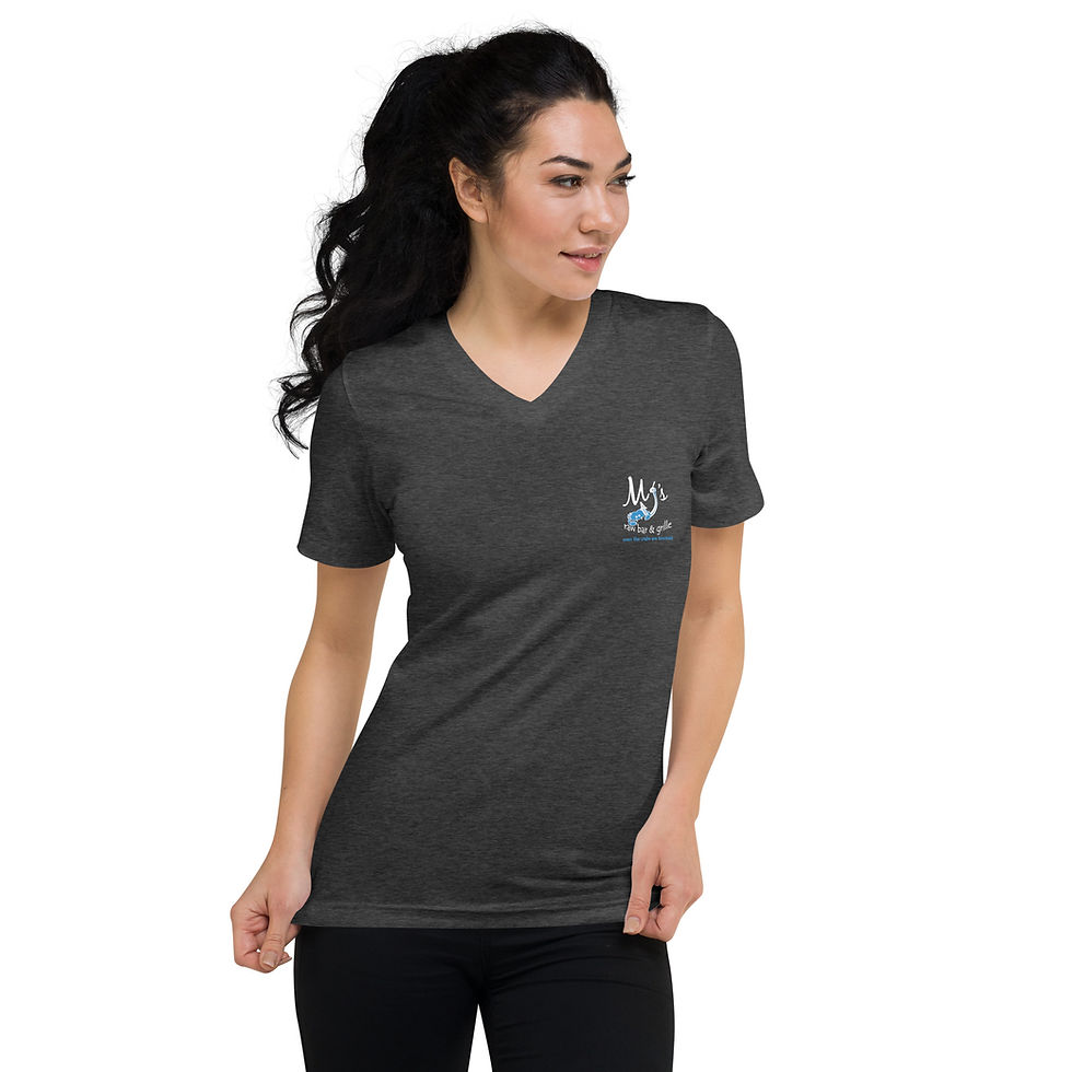 Thumbnail: MJ's V-Neck T-Shirt (White Logo)