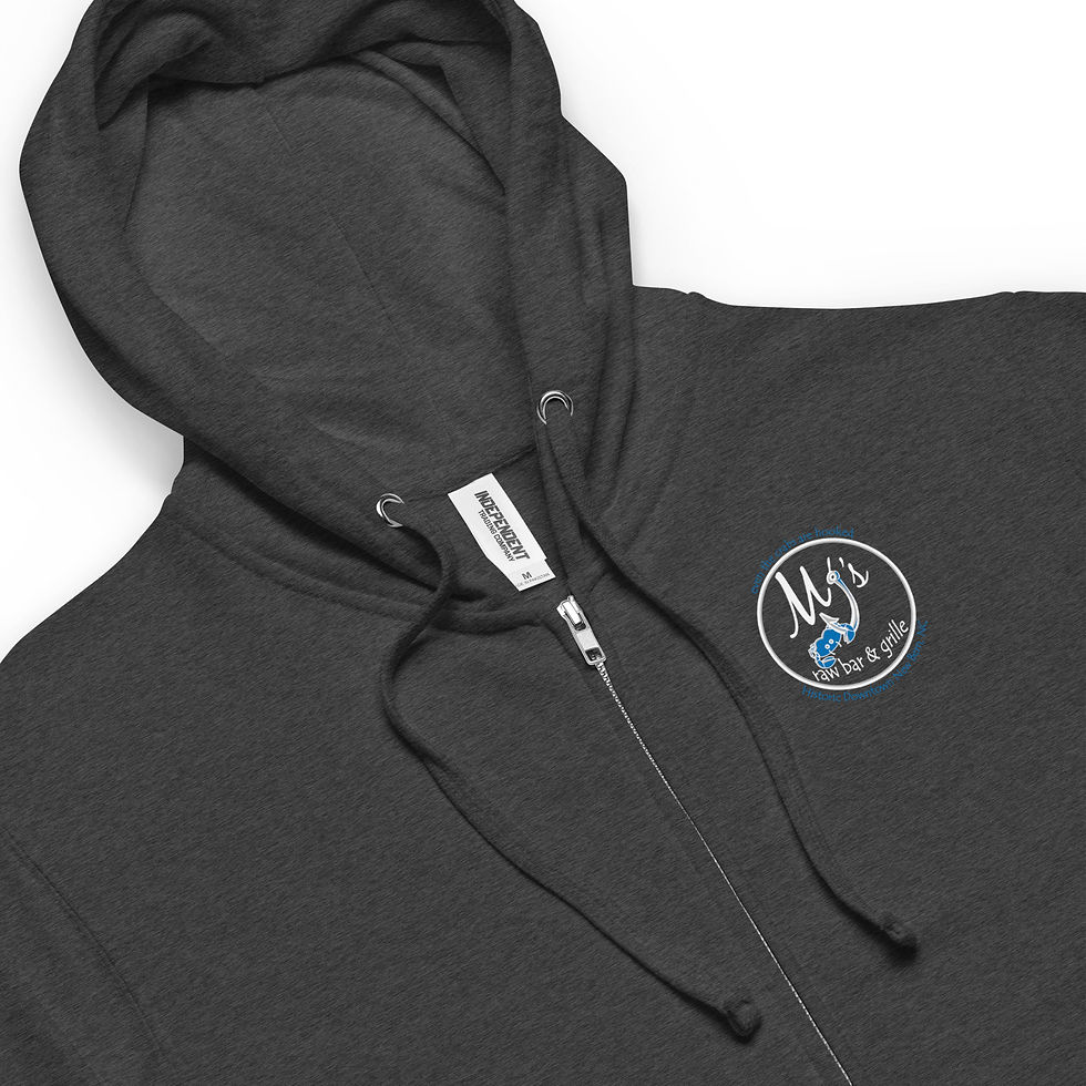 Thumbnail: Unisex fleece zip up hoodie