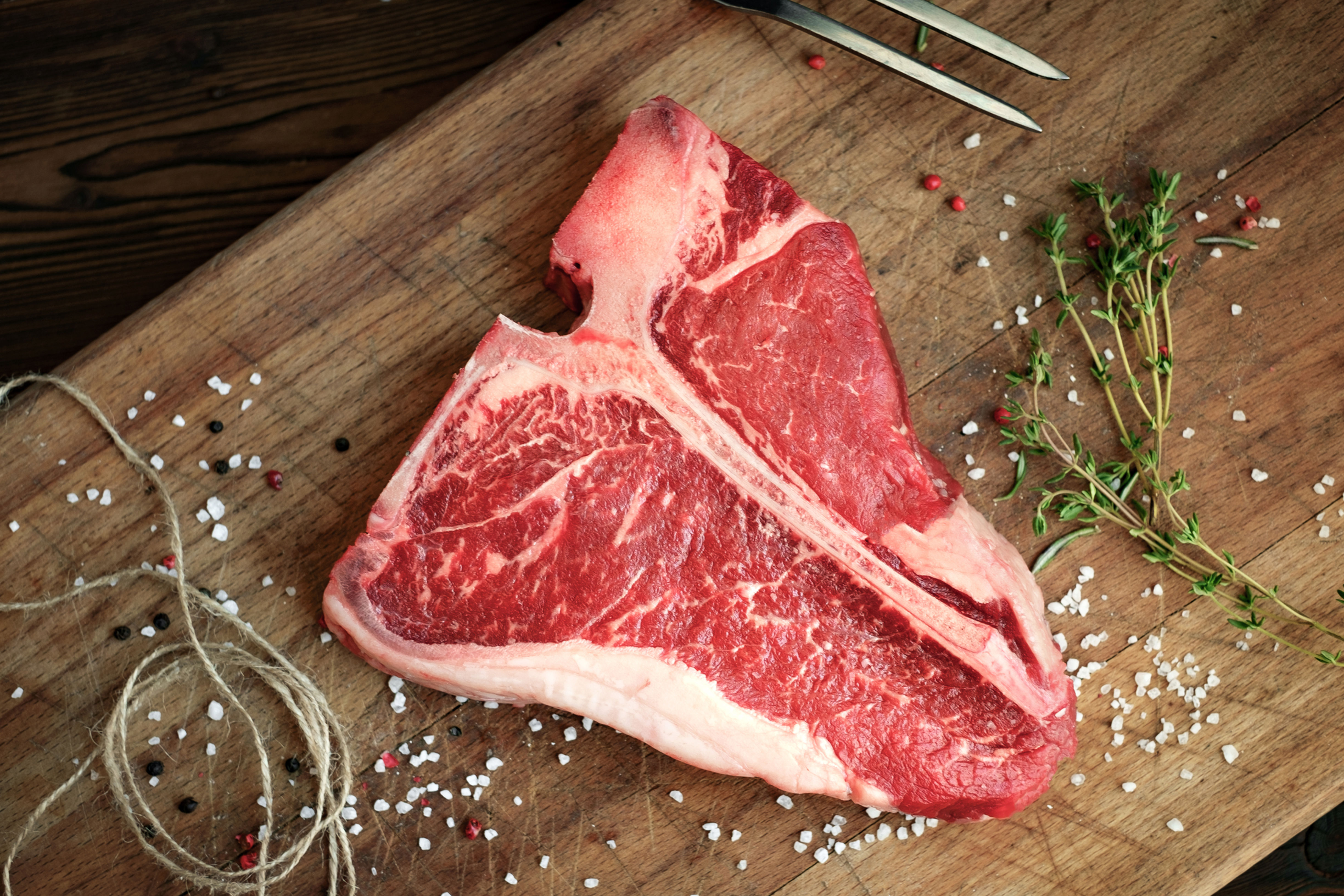 T-BONE  STEAK - GRASS FED & FINISHED $30.99/LB 