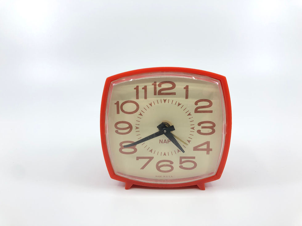 Red NAP Wind-Up Alarm Clock (c. 1960s)