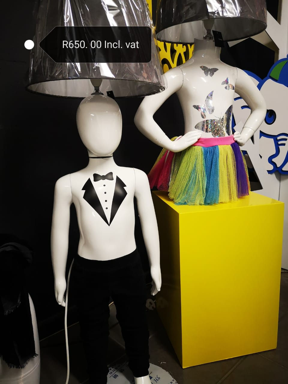 Full Body Boy Lampstand