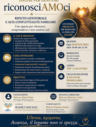 Gruppi di parola e condivisione online per genitori - riconosciAMOci