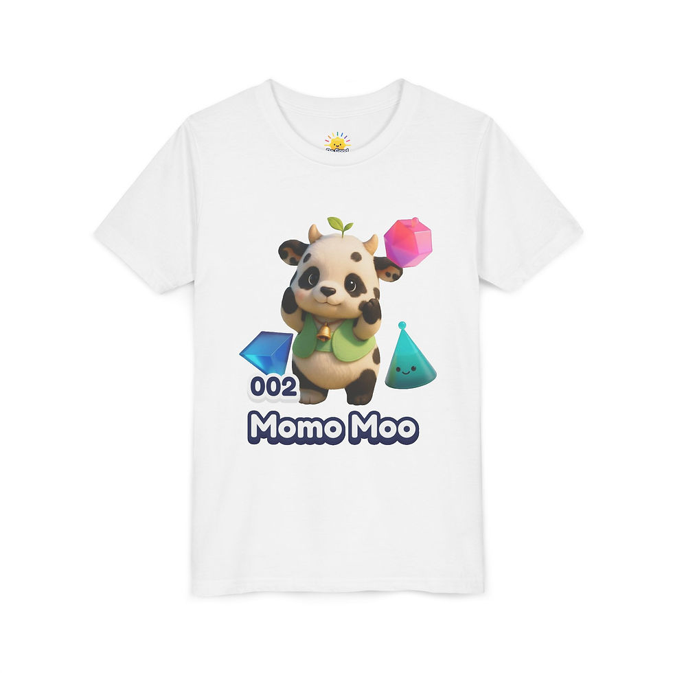 Thumbnail: Momo Moo · 002 Collection | Cute Panda-Cow Goodie | Youth T-Shirt