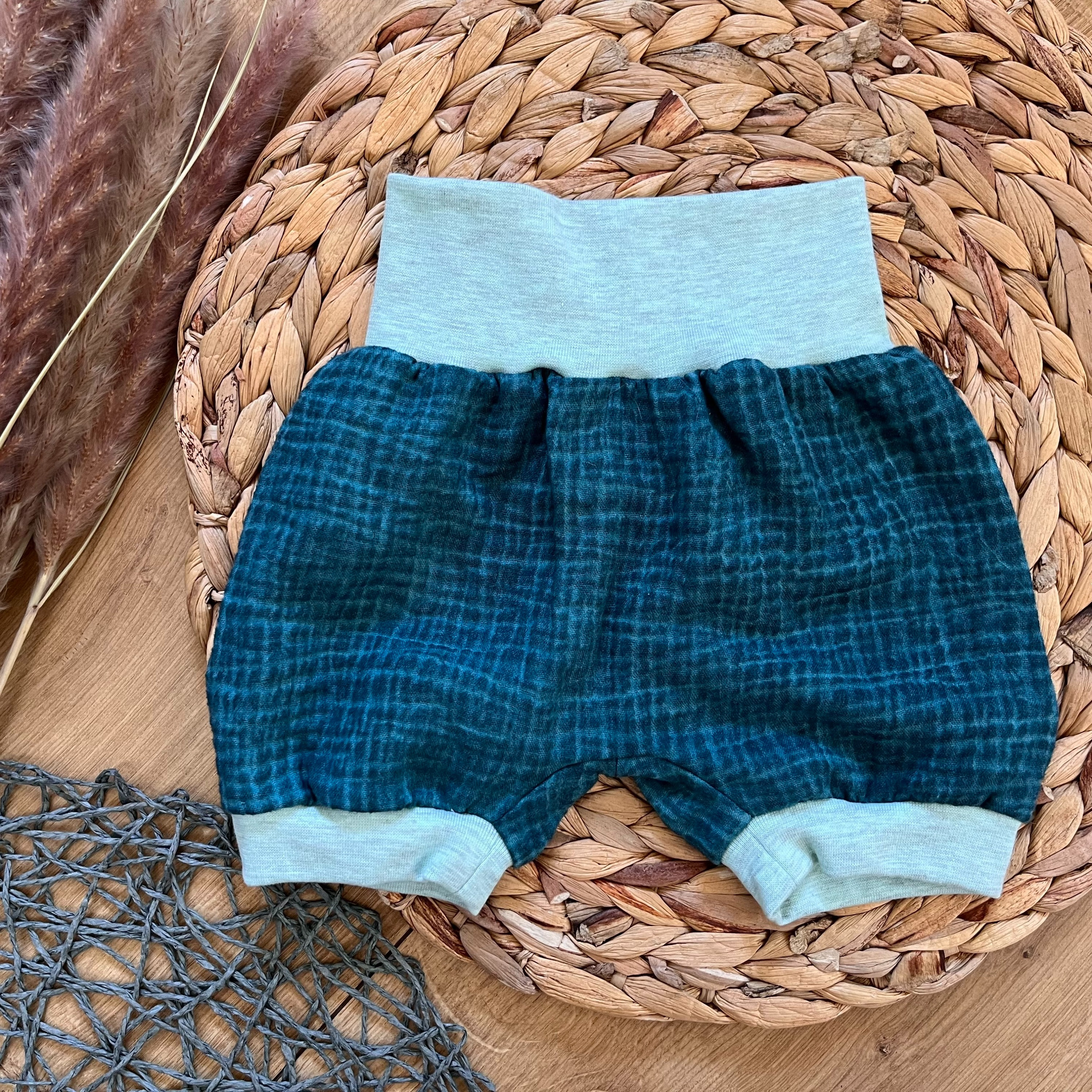 kurze Pumphose Gr.80/92 Musselin Sommer