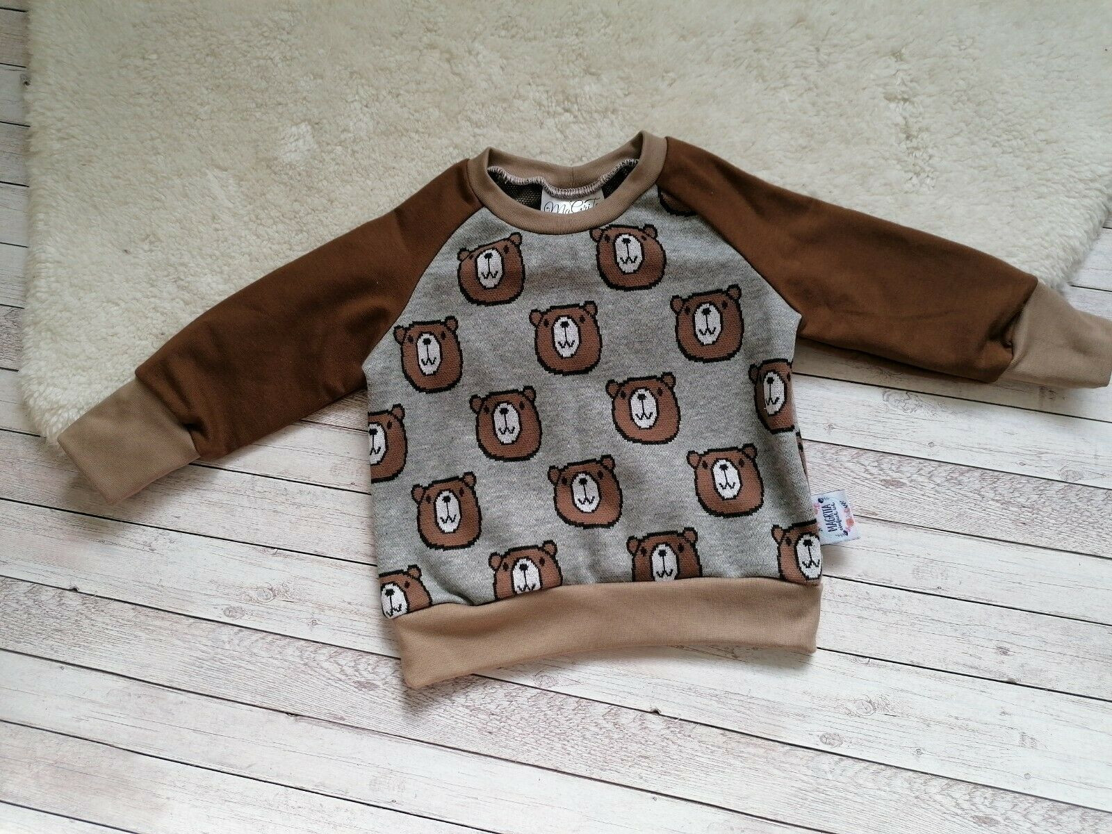 Sweater Bär Gr.80 Raglan