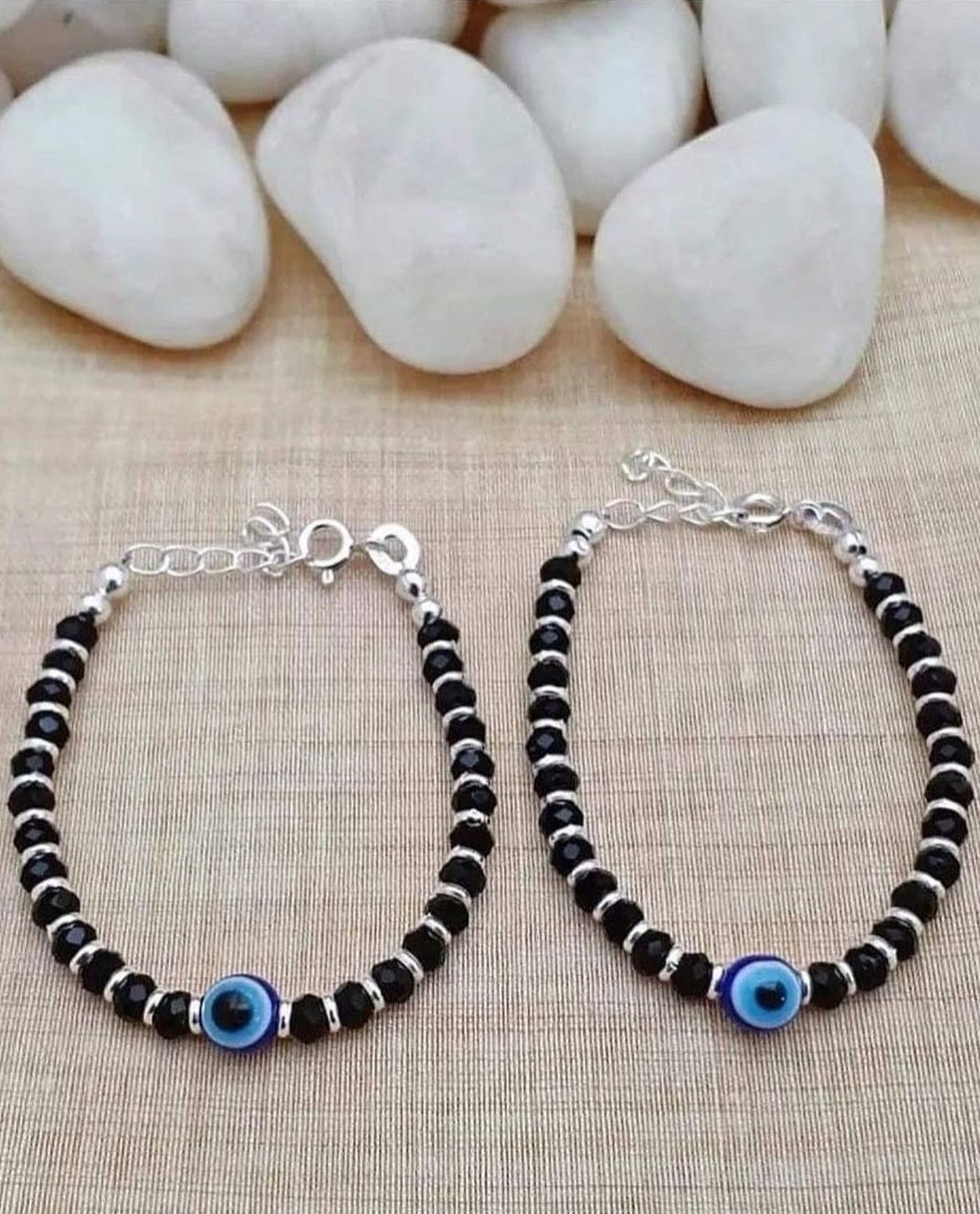 Silver Evil Eye Braslet