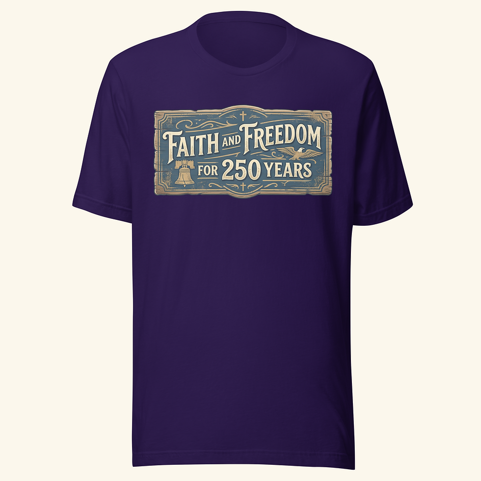 Thumbnail: Faith & Freedom Vintage Sign T-Shirt