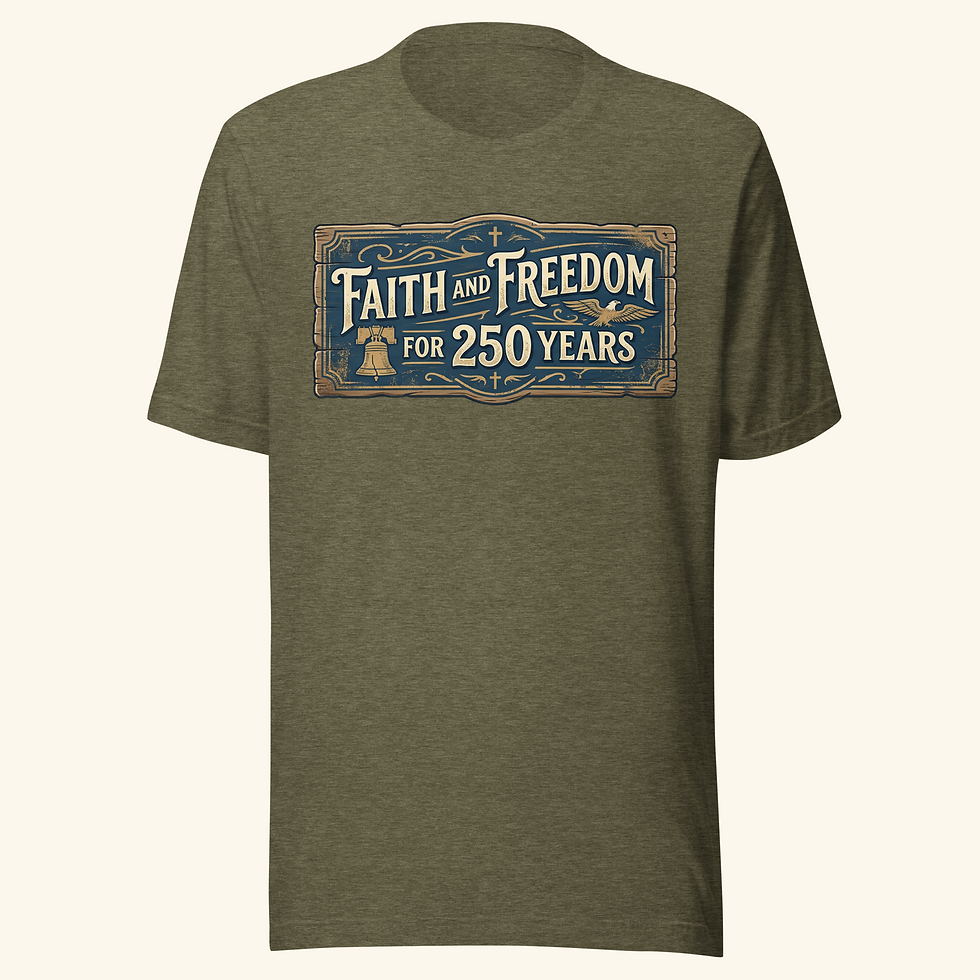 Thumbnail: Faith & Freedom Vintage Sign T-Shirt