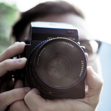 person taking photo
