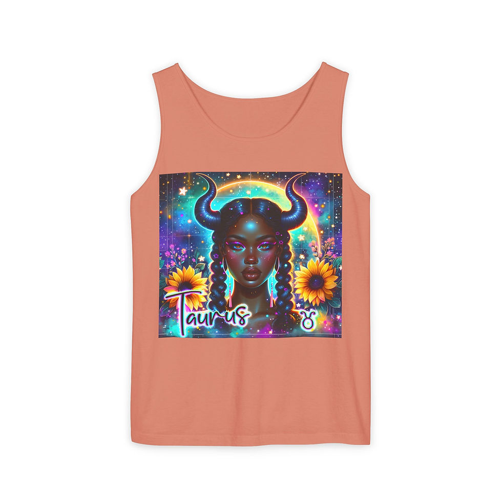 Taurus cosmic tank top