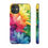 Thumbnail: Rainbow watercolor flowers iPhone case