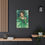 Thumbnail: Woman In Emerald Green Dress, Floral Artwork for Home, Vibe for Nature Lovers