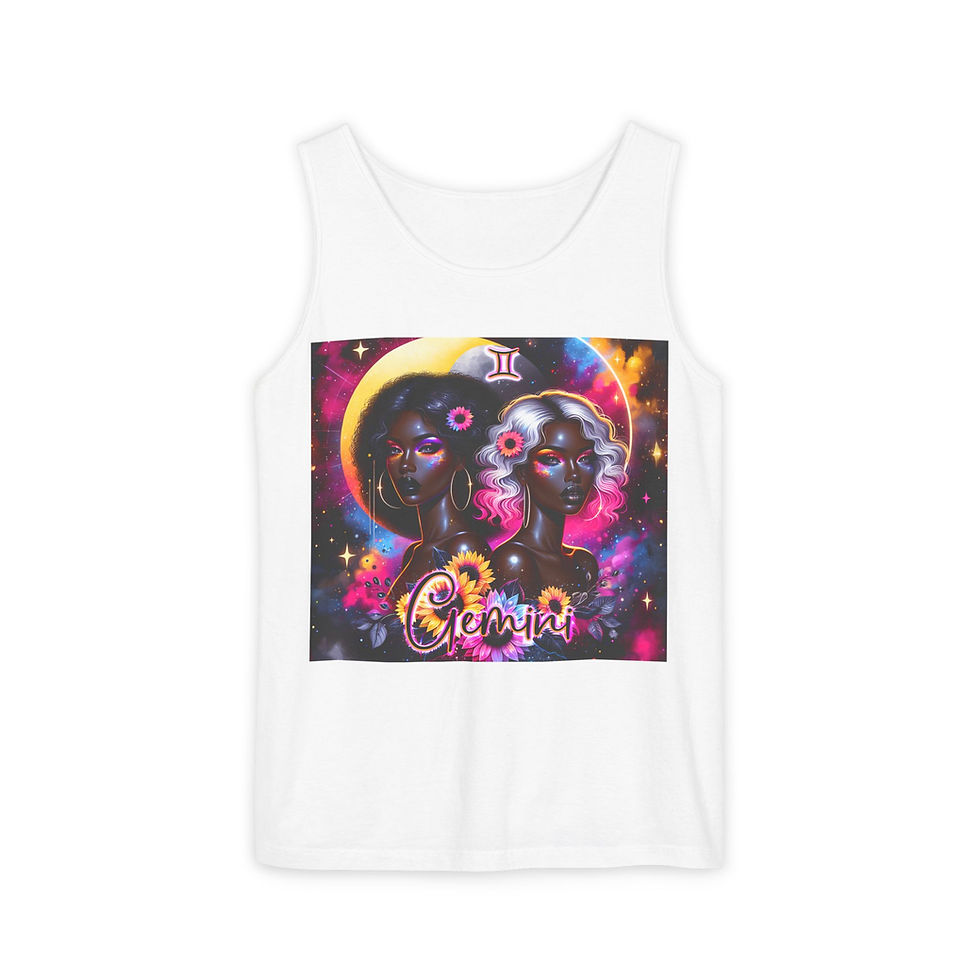 Gemini cosmic tank top