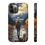 Thumbnail: Woman hiking with dog, scenic phone case