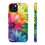 Thumbnail: Rainbow watercolor flowers iPhone case