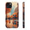 Thumbnail: Autumnal London phone case: red bus, reflections