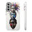 Thumbnail: Vibrant Faces Phone Case, Artistic Phone Cover, Black Art, Colorful Mobile Case