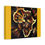 Thumbnail: African woman art print, powerful pose, gold accents