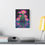 Thumbnail: Pink Flowers on Serene Waters, Floral Wall Art Canvas, Psychedelic Artwork