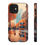 Thumbnail: Autumnal London phone case: rainy street, double-decker bus
