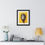 Thumbnail: Framed art print: sun-like mask