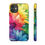Thumbnail: Rainbow watercolor flowers iPhone case