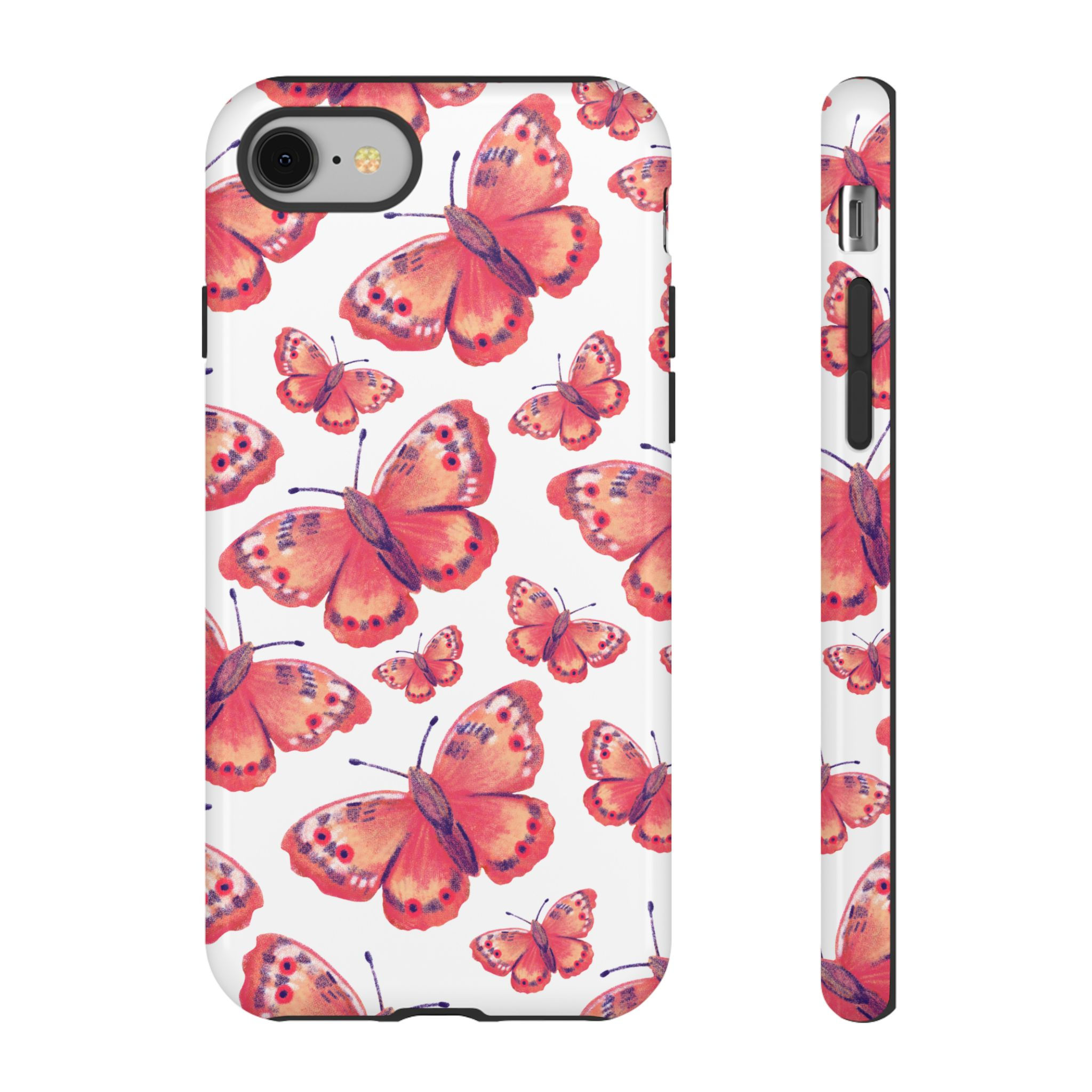 Red butterfly iPhone case