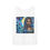 Thumbnail: Black woman tank top design with sunflowers and moon