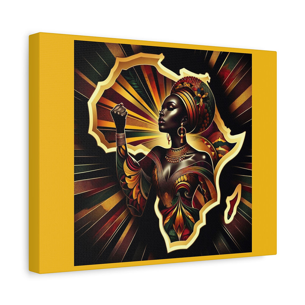 Powerful African woman art print