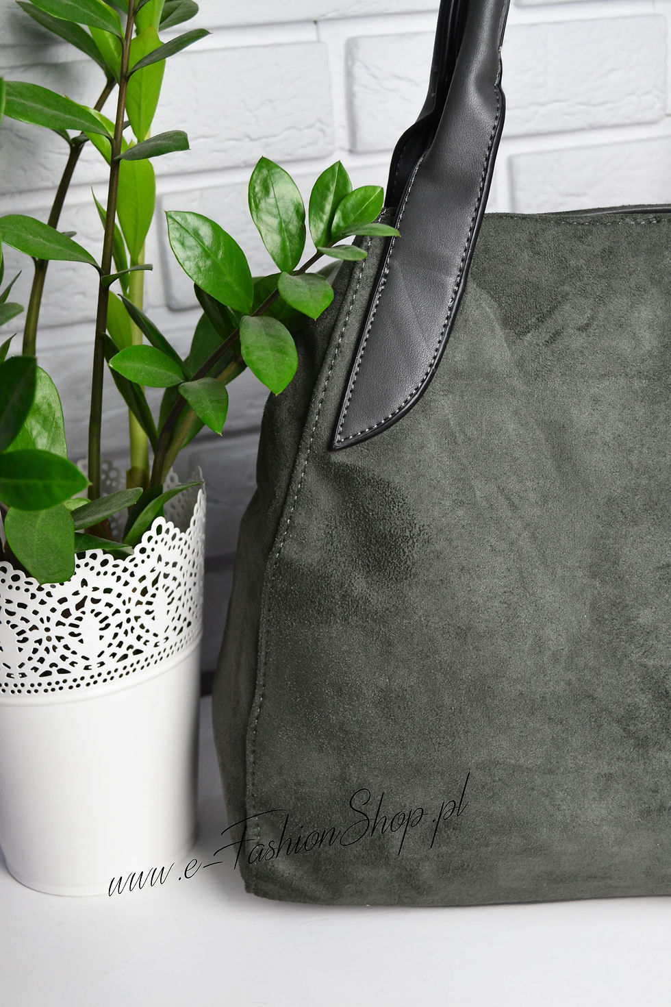 Miniatura: TOREBKA WOREK ZAMSZ GREY