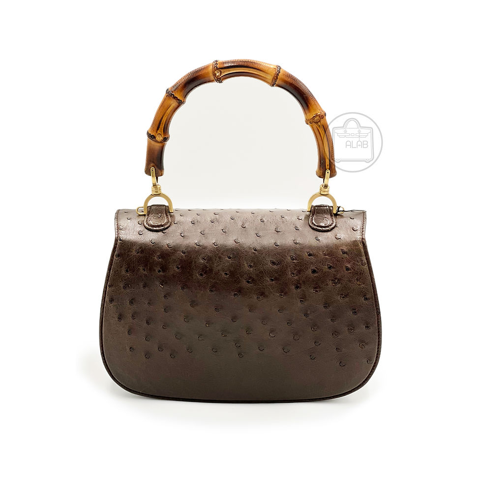 Thumbnail: Gucci Bamboo Da Đà Điểu Vintage