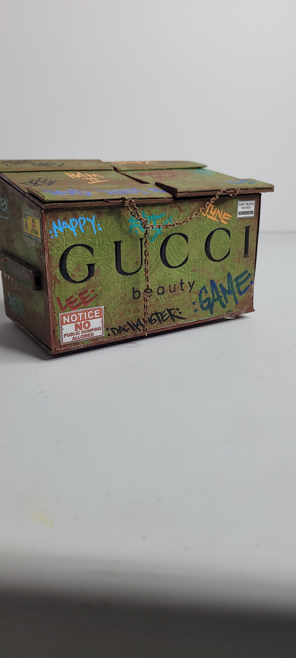 Thumbnail: GUCCI TRASH CONTAINER WITH OPENING DOORS 