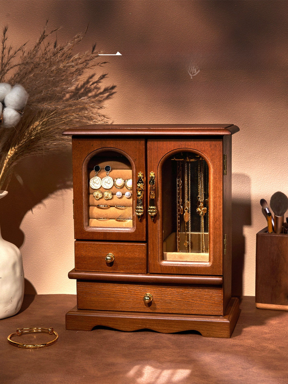 Classic Wooden Jewelry Gift Box