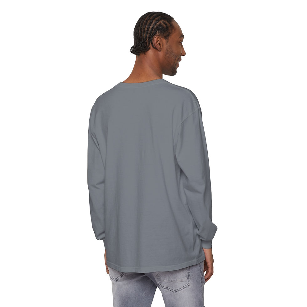 Thumbnail: Memphis Unisex Garment-dyed Long Sleeve T-Shirt