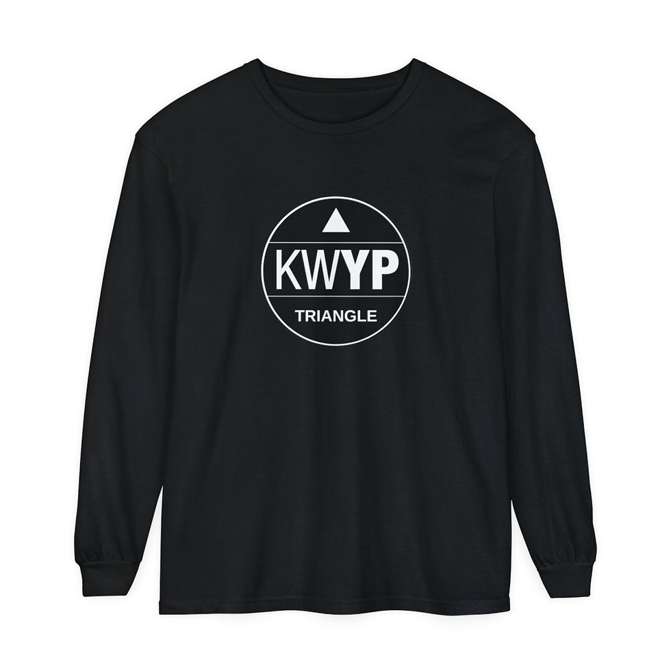 Thumbnail: Triangle Unisex Garment-dyed Long Sleeve T-Shirt