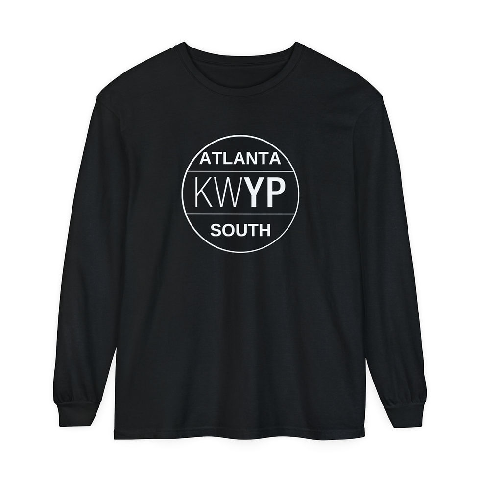 Thumbnail: Atlanta South Unisex Garment-dyed Long Sleeve T-Shirt