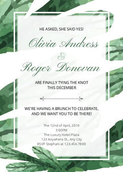 Greenleaf Invitation