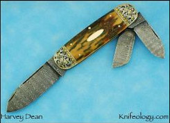 Catfish, Ladder Damascus, Mammoth, Ray Cover Engraving