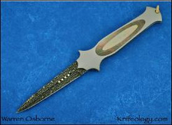 Kallara, Norris Bent Lightning Damascus, MOP & Black Lip