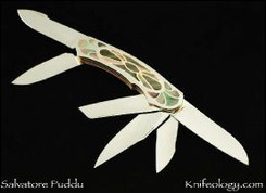 Six Blade, Gold & Black Lip Pearl