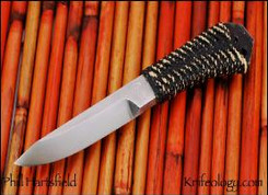 Necker, cotton Cord Covered with Black Lacquer