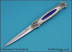 Slim Pick, MOP & Lapis, Brian Hochstrat Engraving