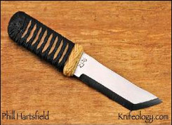 Kwaiken, Tan Cotton Cord Black Leather Overlay